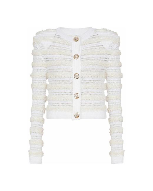 Balmain Tweed Vest in het White