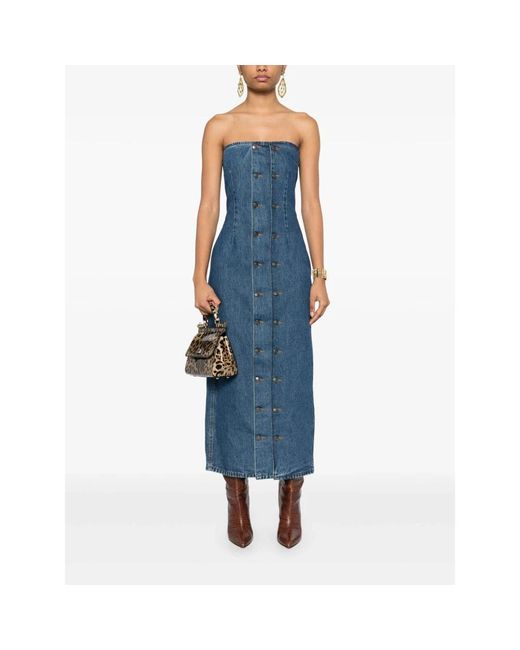 Midi Dresses ROTATE BIRGER CHRISTENSEN de color Blue
