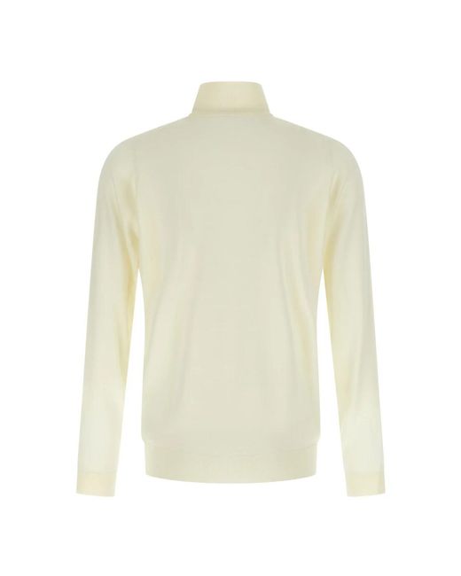 John Smedley White Turtlenecks for men