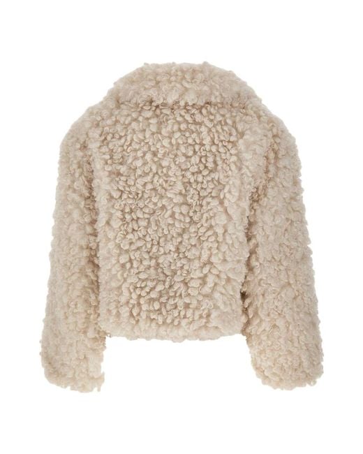 Stand Studio Natural Faux Fur & Shearling Jackets