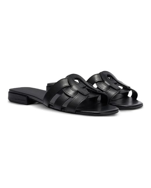 Furla Black Sliders