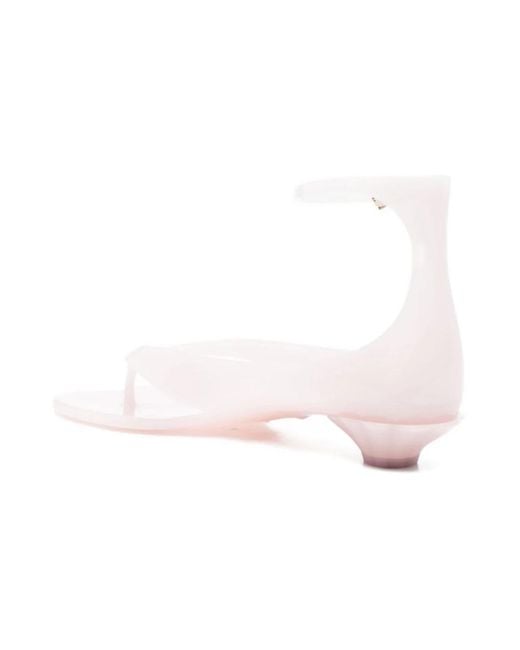 Chloé Pink Puder Seide & Nylon Sandalen