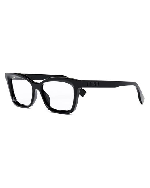 Fendi Black Lettering Optical Frame