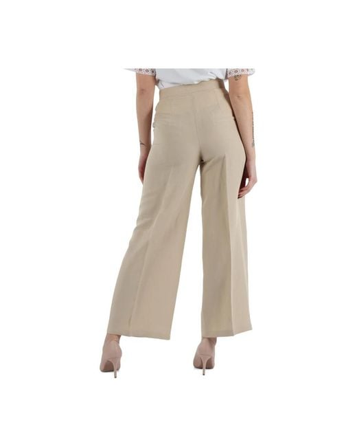 Marella Natural Wide Trousers