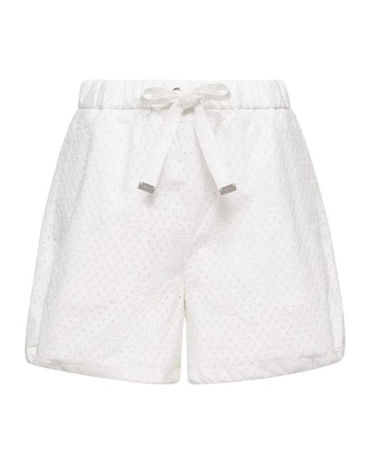 Moncler White Casual Shorts