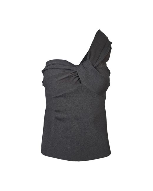 Sleeveless Tops P.A.R.O.S.H. de color Gray