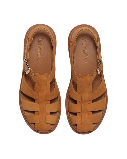 Timberland Brown Flat Sandals
