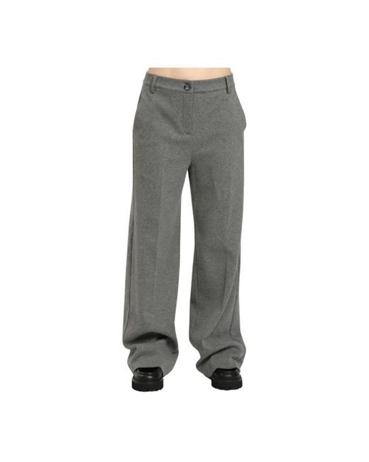 Max Mara Gray Wide Trousers