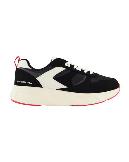 Running Shoes di Fessura in Black da Uomo
