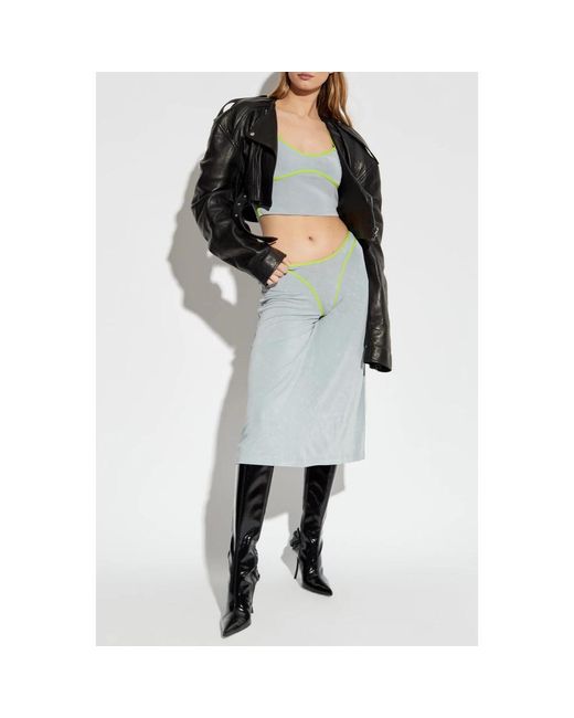 DIESEL Rokken ,Grijs ,Skirt O-Fine in het Blue