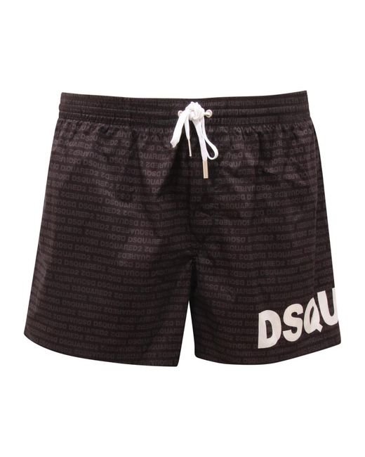 DSquared² Black Beachwear for men