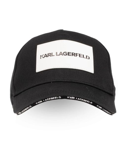 Gorra de béisbol Karl Lagerfeld de color Black