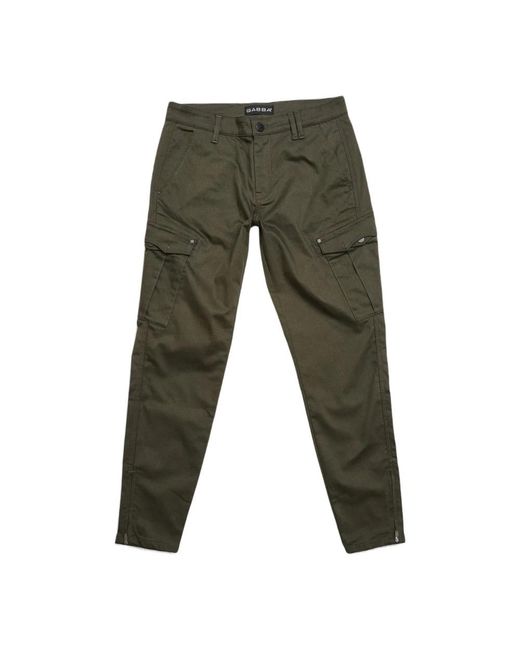 Gabba Green Slim-Fit Trousers for men