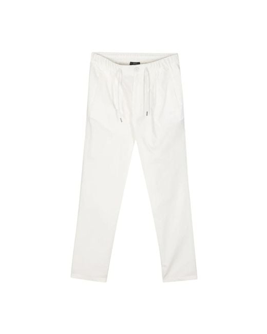 Herno White Slim-Fit Trousers for men