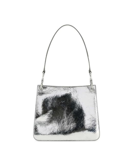 Jil Sander Gray Shoulder Bags