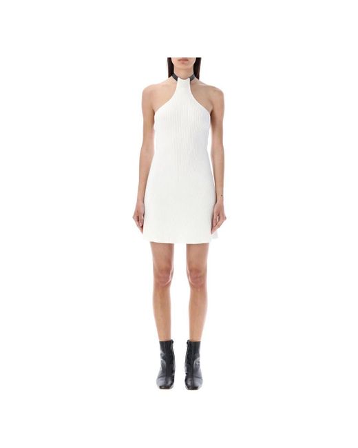 Courreges White Short Dresses