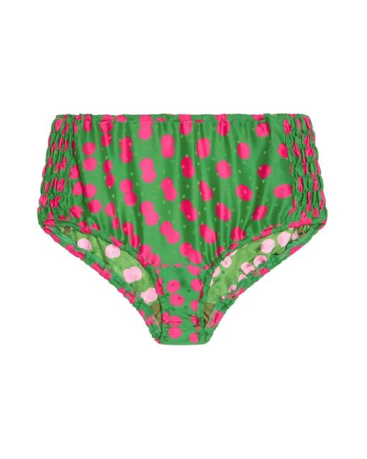 Dries Van Noten Green Short Shorts