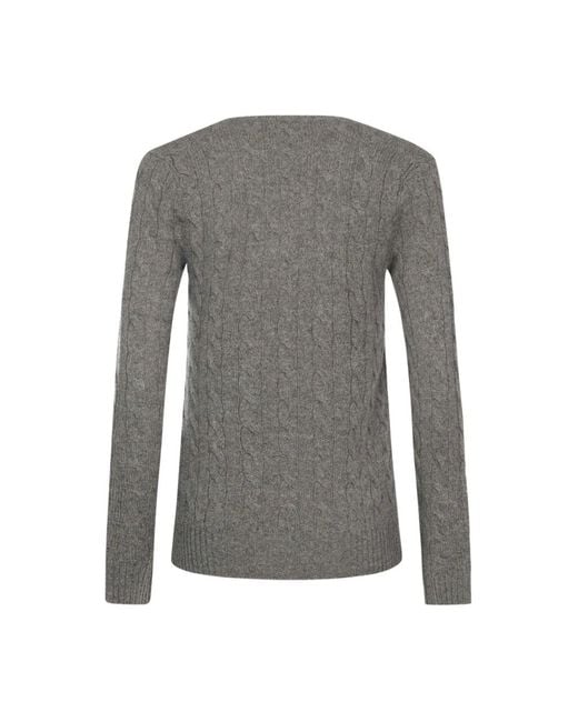 V-Neck Knitwear Polo Ralph Lauren en coloris Gray