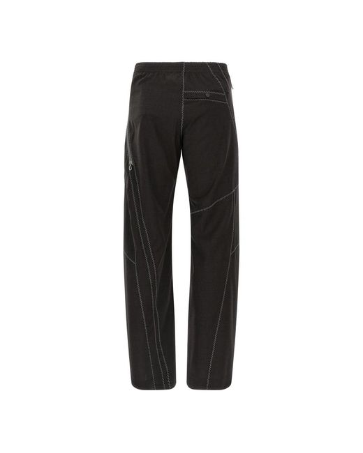 Kiko Kostadinov Black Straight Trousers for men