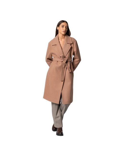 Kocca Brown Belted Coats