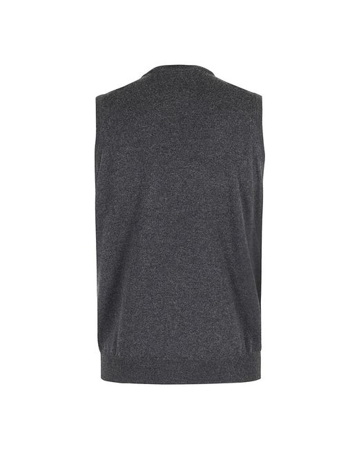 FILIPPO DE LAURENTIIS Gray Round-Neck Knitwear for men