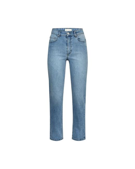 Sofie Schnoor Jeans ,Blauw ,Leer Slim-Fit Jeans in het Blue