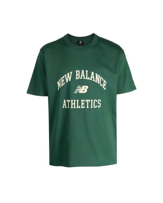 New Balance Green T-Shirts for men