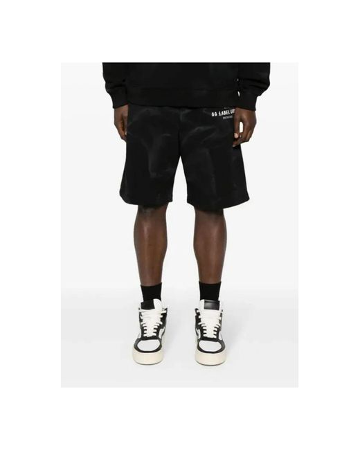 44 Label Group Black Casual Shorts for men