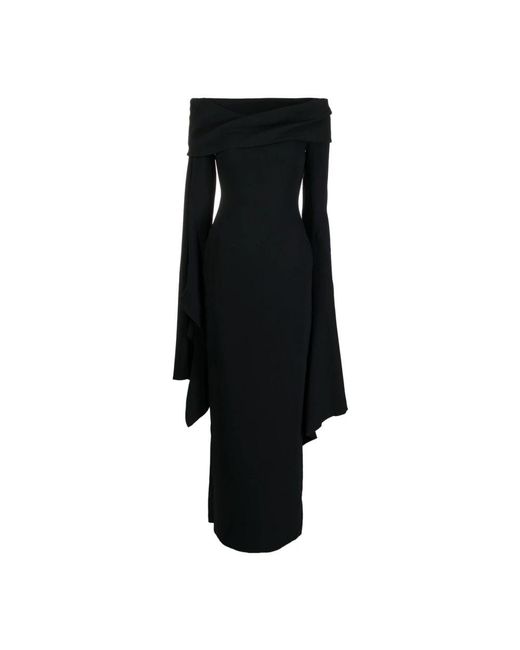 Solace London Black Maxi Dress
