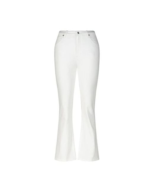 FRAME White Boot-Cut Jeans