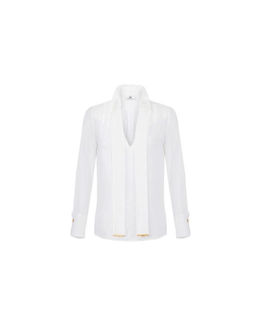 Elisabetta Franchi White Blouses