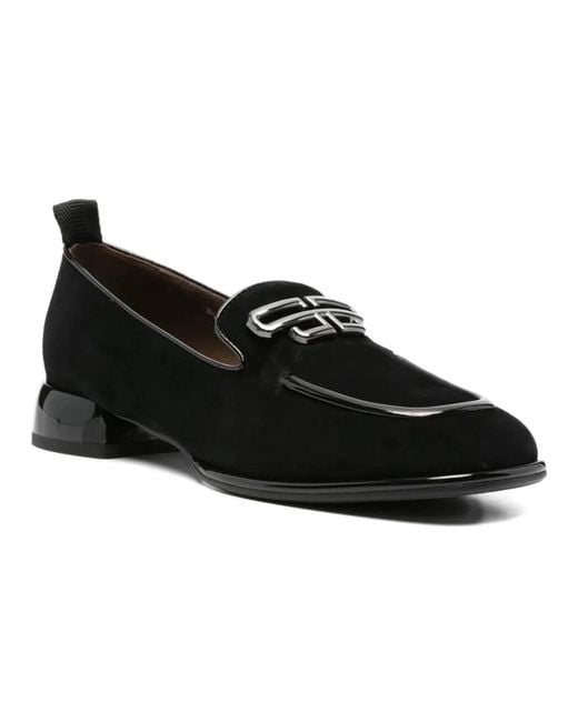 Linda Baumann Black Loafers