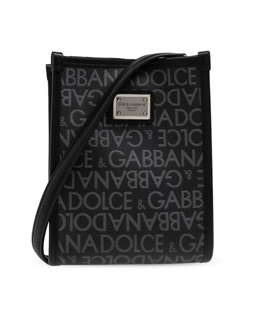 Dolce & Gabbana Black Shoulder Bags for men
