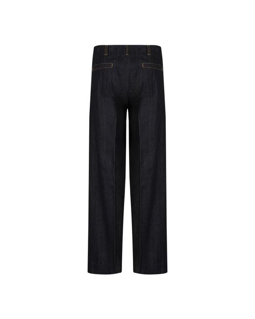 Tory Burch Black Straight Trousers