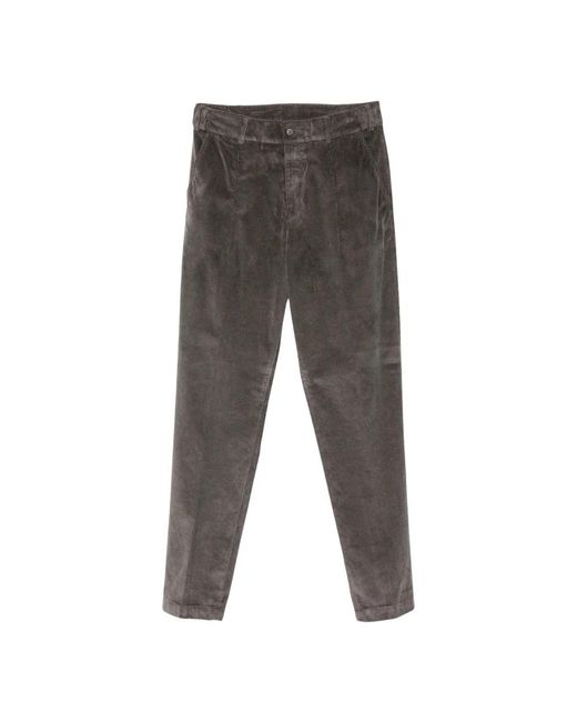 Eleventy Gray Straight Trousers for men