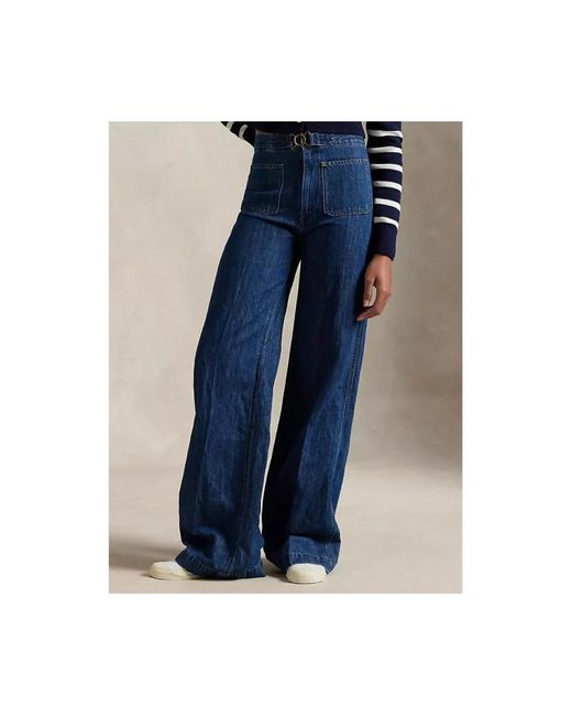 Polo Ralph Lauren Blue Wide Jeans