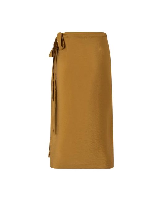 Pinko Brown Midi Skirts