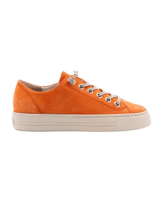 Paul Green Orange Sneakers