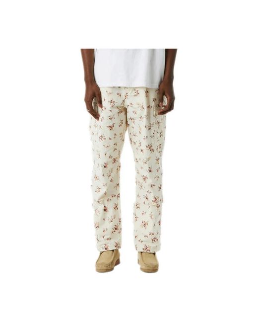 Straight Trousers Huf de hombre de color Natural
