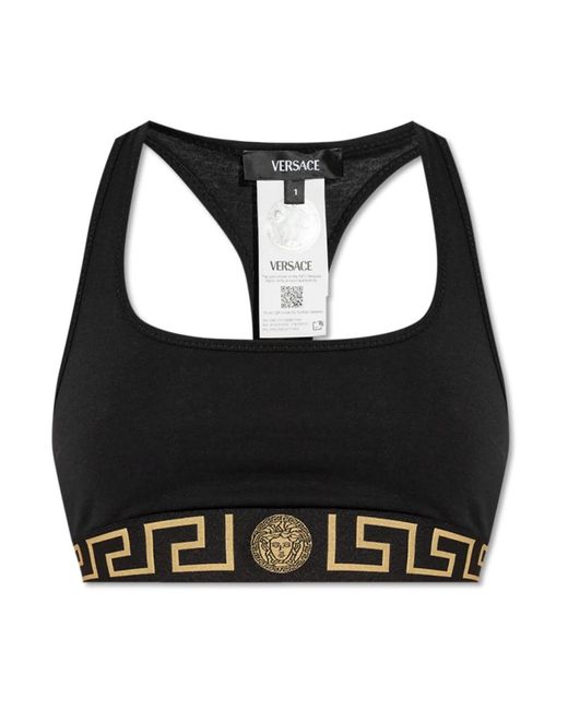 Versace Fitness ,Zwart ,Katoen Katoenen Bh in het Black