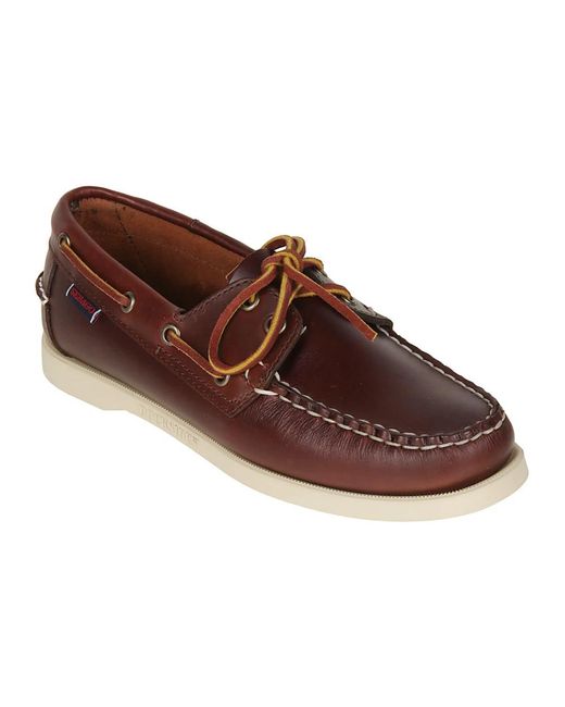 Sebago Red Portland Waxed Moccasin