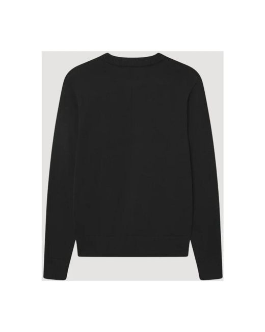 Les Deux Black Round-Neck Knitwear for men