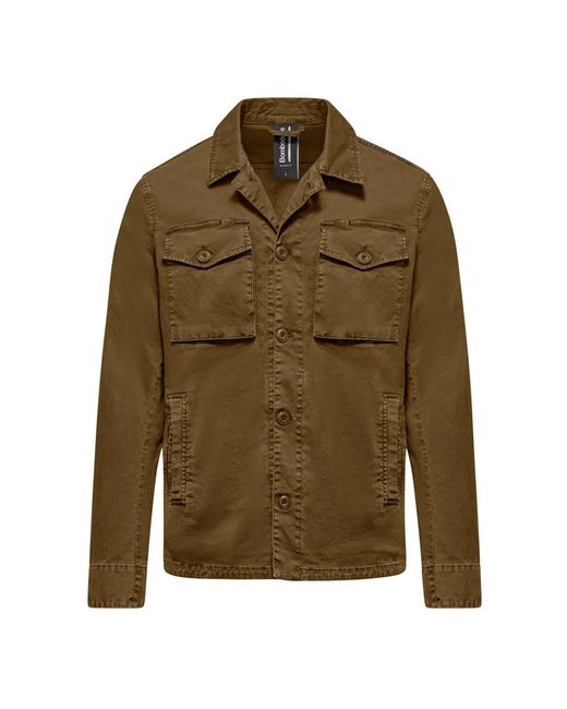 Bomboogie Stretch Gabardine Jacket in het Green voor heren