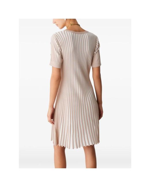 Liu Jo Natural Knitted Dresses
