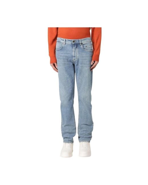 Siviglia Blue Straight Jeans for men
