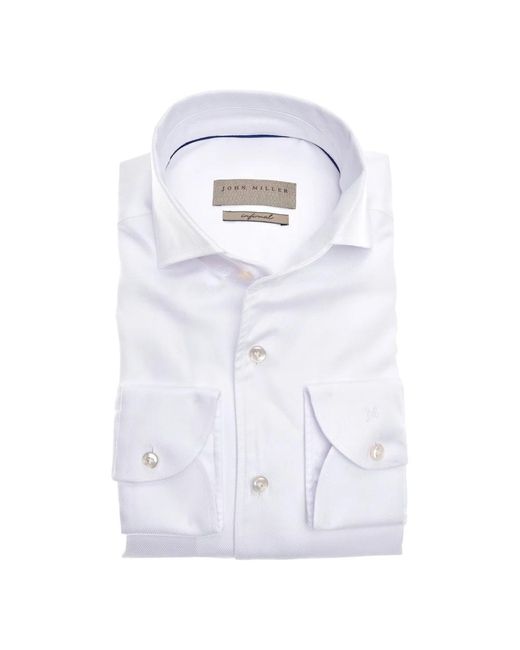 John Miller White Formal Shirts for men