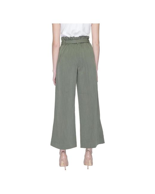 ONLY Green Wide Trousers