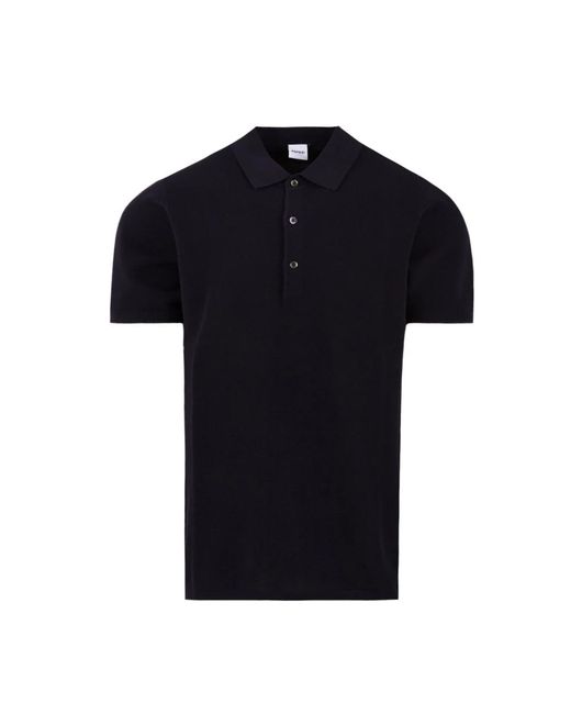 Aspesi Tops ,Blauw ,Katoen Piquet Polo in het Black voor heren