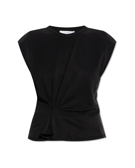 IRO Tops ,Zwart ,Katoen Top Eirlys in het Black