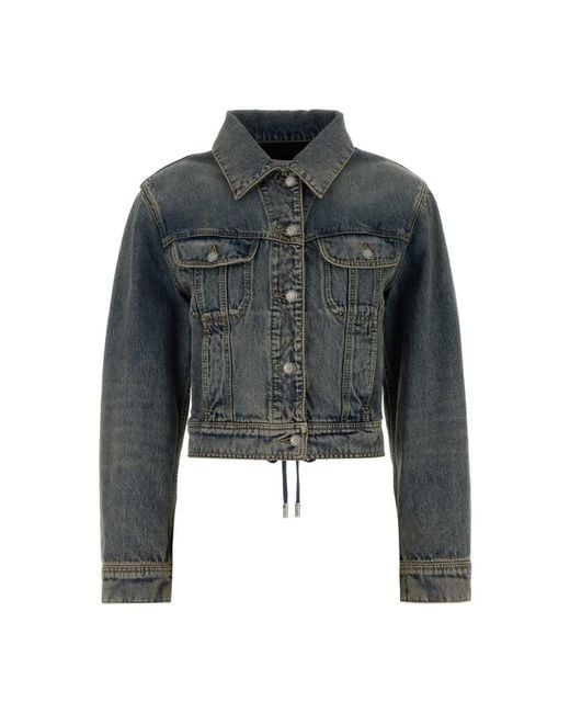 McQueen Gray Denim Jackets